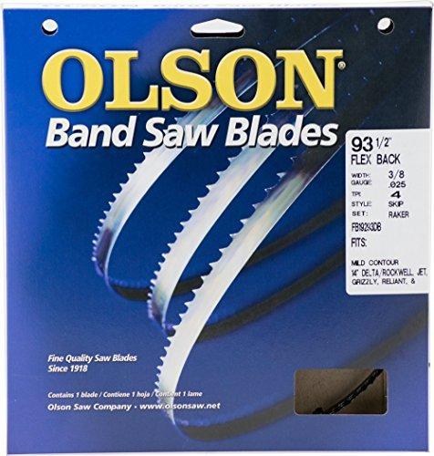 Olson Saw FB19293DB 3/8 by 0.025 by 93-1/2-Inch HEFB Band 4 TPI Skip Saw Blade steel - NewNest Australia