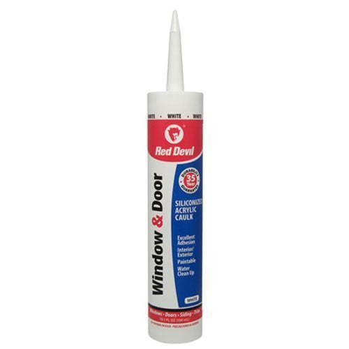 Red Devil 0846 Window & Door Siliconized Acrylic Caulk, 10.1 oz, White Pack of 1 - NewNest Australia