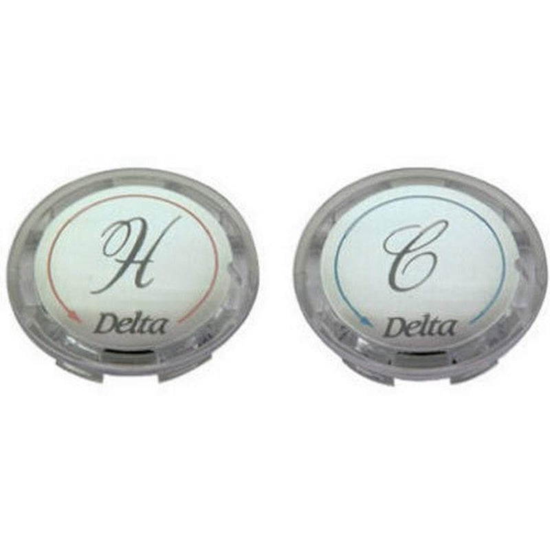 BrassCraft SHD0254 C Faucet Handle Buttons for Delta Faucet , Clear Acrylic, 2-Pack - NewNest Australia