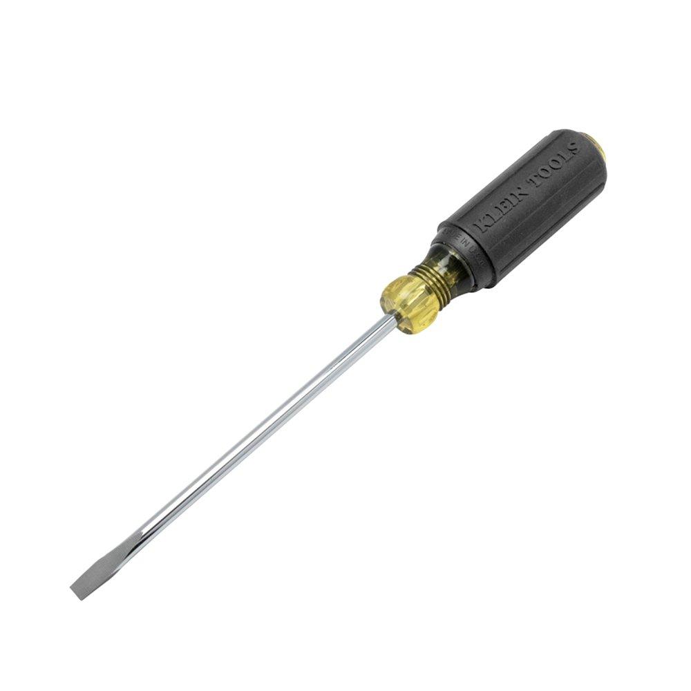 Klein Tools 605-6 1/4-Inch Cabinet Tip Screwdriver, Heavy Duty, 6-Inch 1/4 inch Cabinet-Tip, 6 inch Shank - NewNest Australia