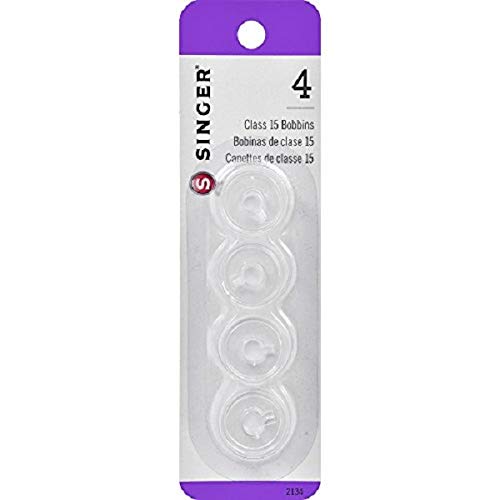 Singer Bobbins Class 15 Transparent, 4-Count 1-pack - NewNest Australia