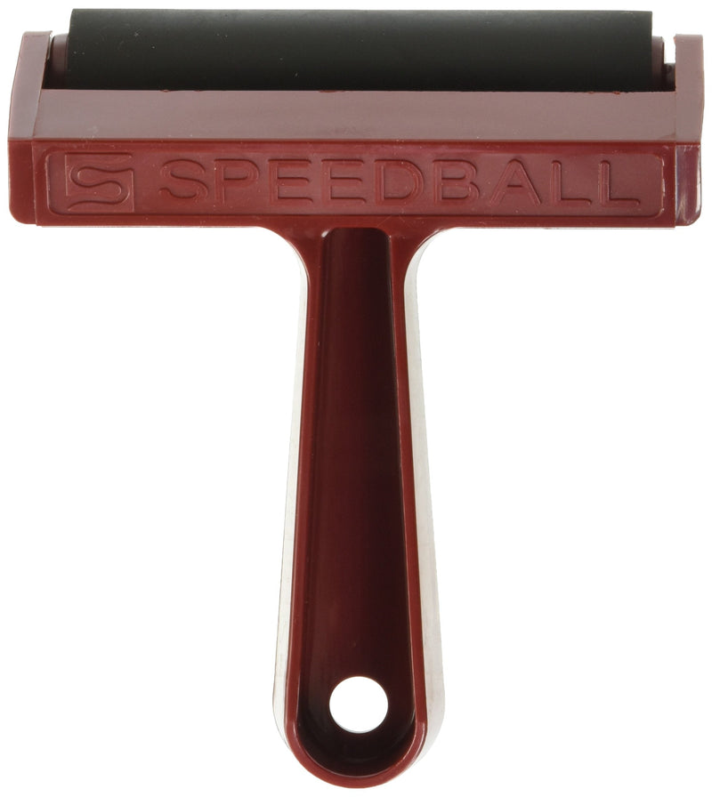 Speedball Pop-in Hard Rubber Brayer with Plastic Frame, 4 Inches - 793728 - NewNest Australia