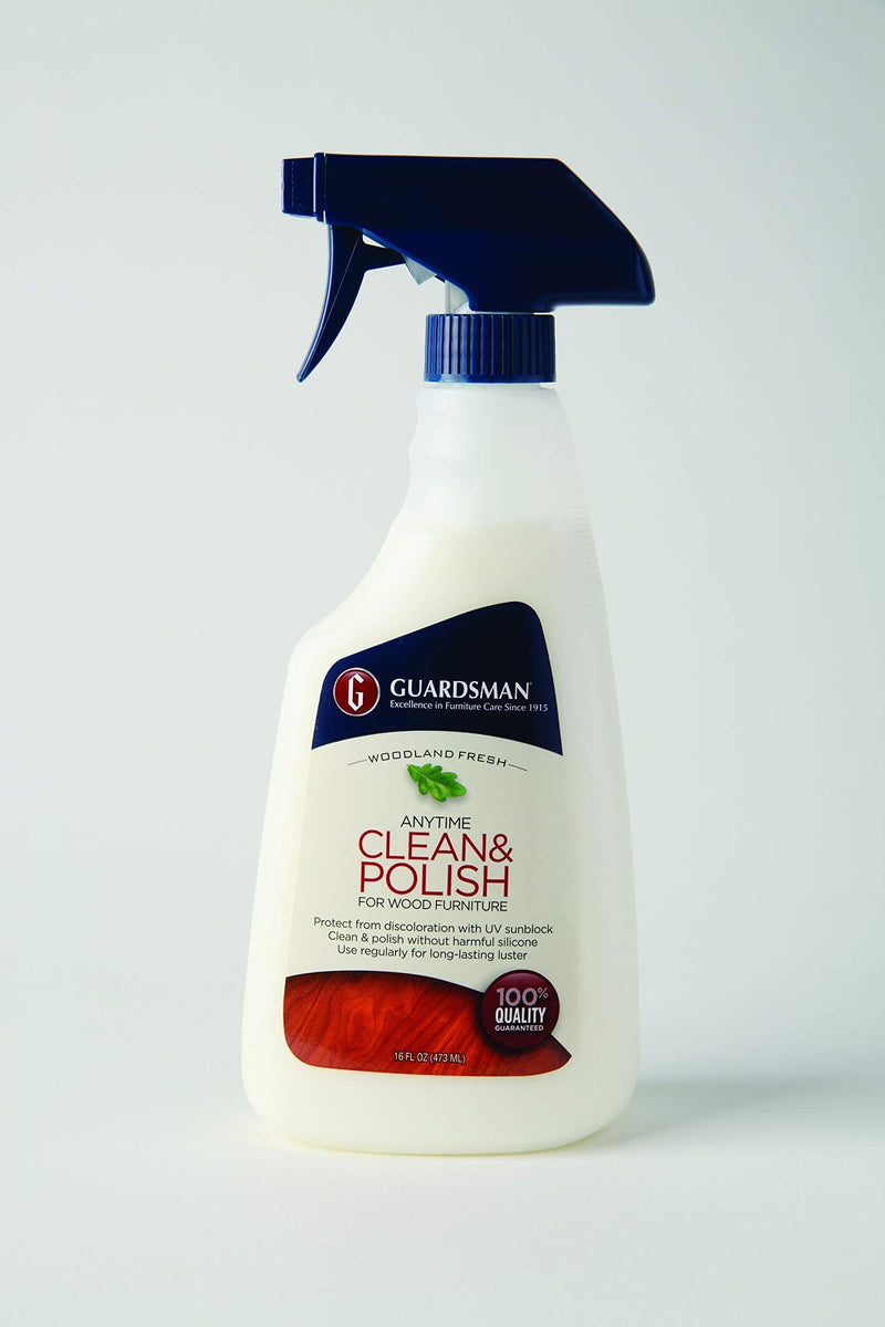 Guardsman 461100 Clean & Polish For Wood Furniture-Silicone Free, UV Protection, Woodland Fresh, 16 Oz, 1 Count - NewNest Australia