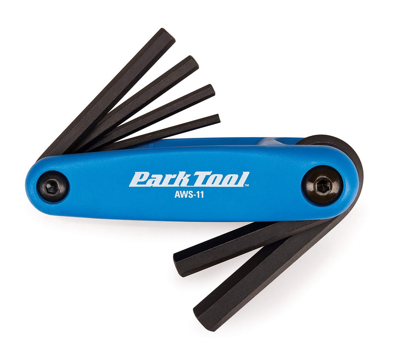 Park Tool AWS-11 Fold-Up Hex Wrench Set - 3mm, 4mm, 5mm, 6mm, 8mm, 10mm - NewNest Australia