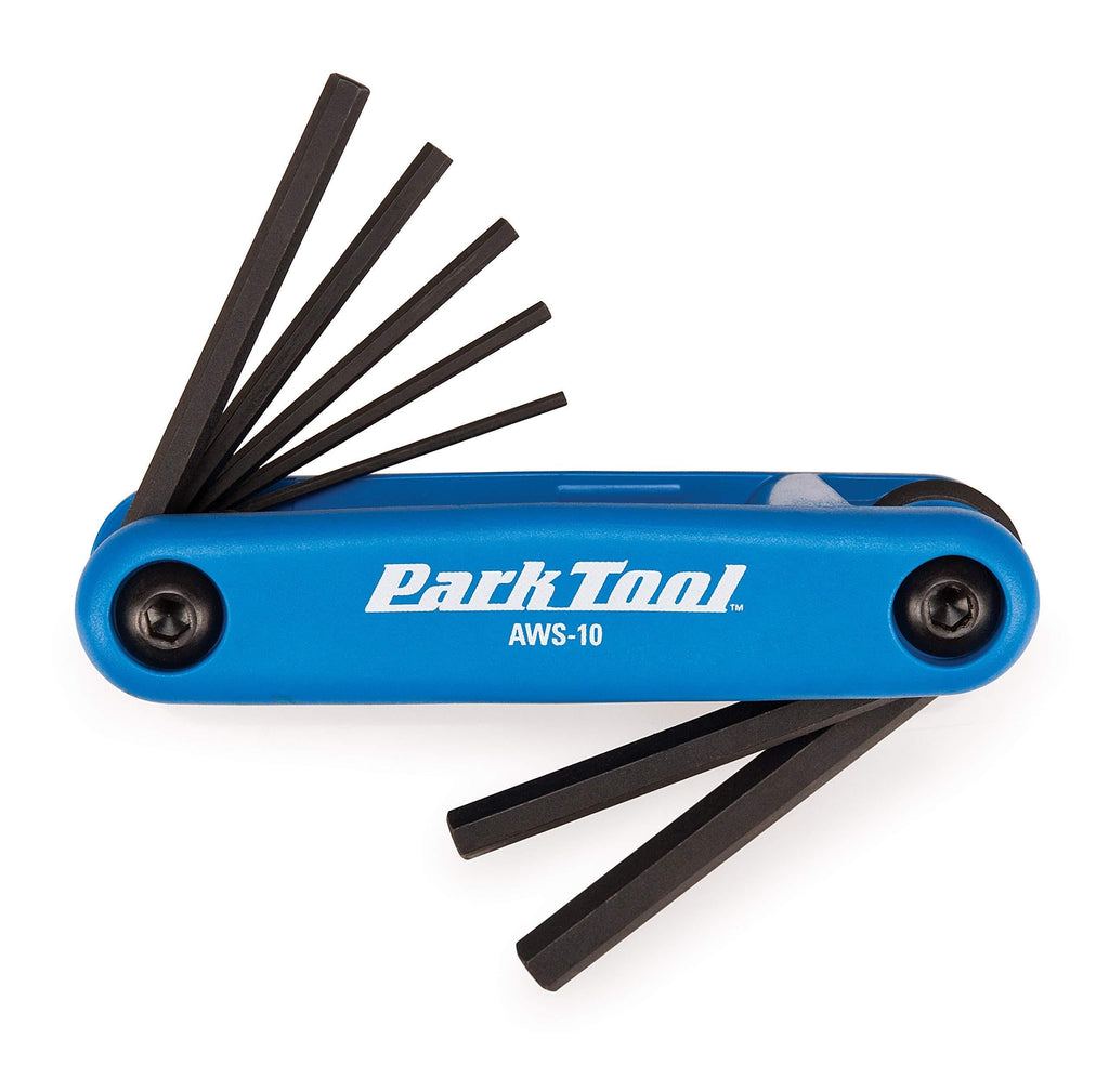 Park Tool AWS-10 Fold-Up Hex Wrench Set - 1.5mm, 2mm, 2.5mm, 3mm, 4mm, 5mm, 6mm - NewNest Australia