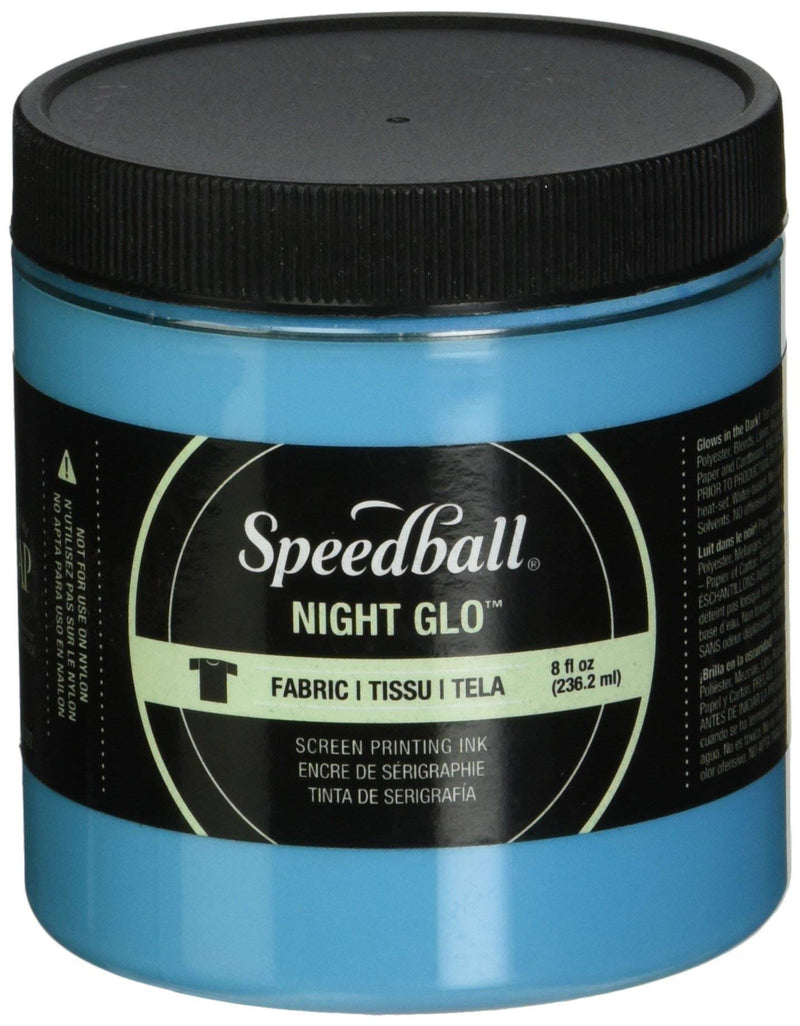 Speedball Fabric Screen Printing Ink, 8-Ounce, Night Glo Blue - NewNest Australia