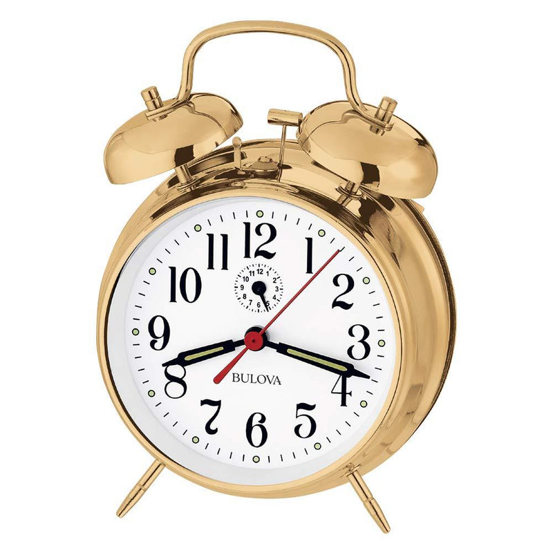 NewNest Australia - Bulova B8124 Bellman Alarm Clock, Gold 