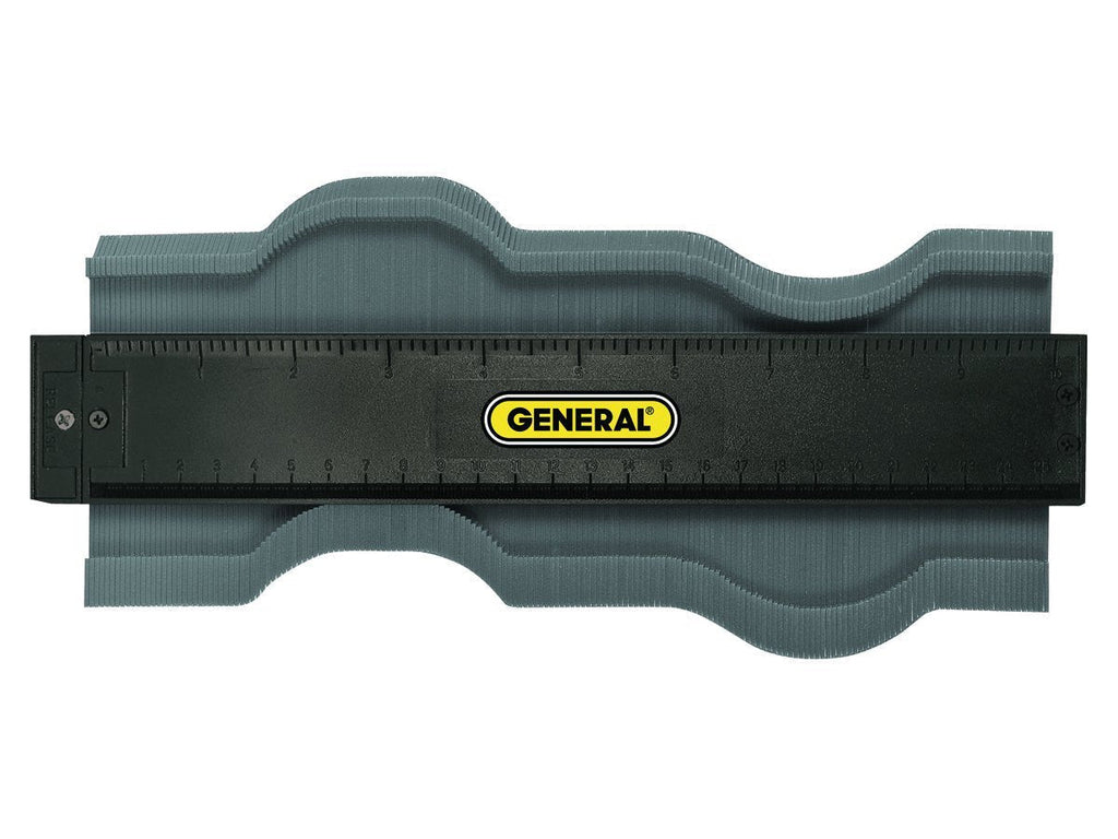 General Tools 833 Plastic Contour Gauge, Profile Gauge, Shape Duplicator, 10-Inch (254mm), Precisely Copy Irregular Shapes For Perfect Fit and Easy Cutting - NewNest Australia