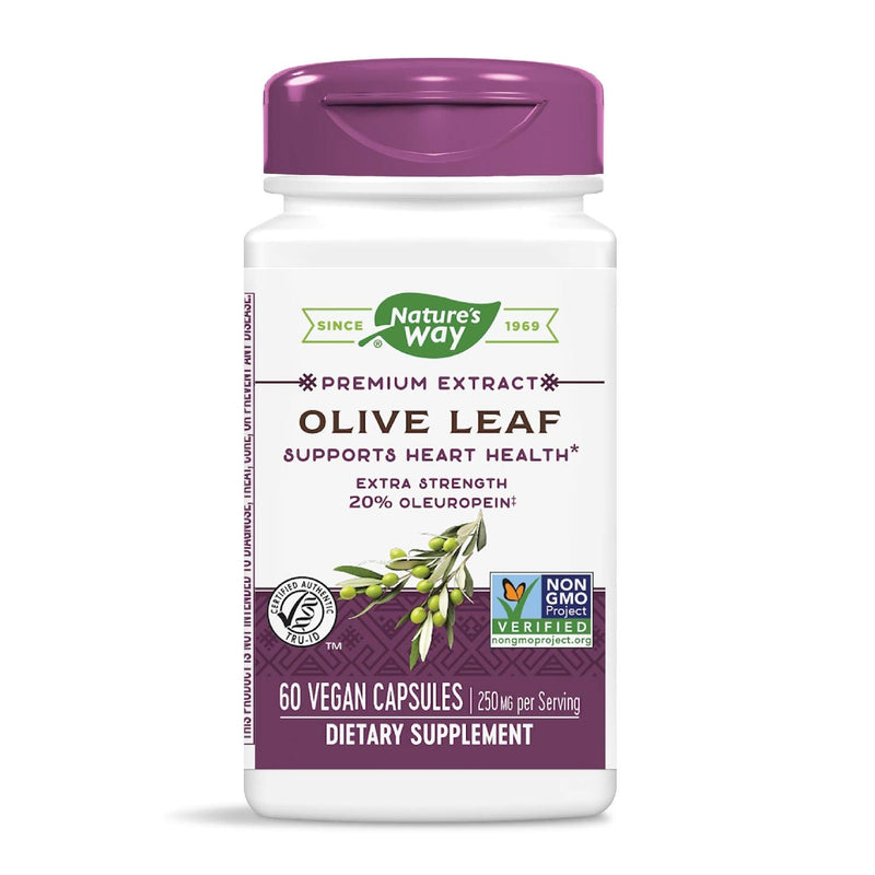 Nature's Way Premium Extract Standardized Olive Leaf 20% Oleuropein, 60 Count - NewNest Australia