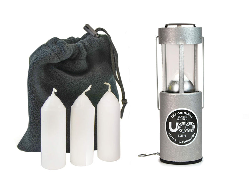 NewNest Australia - UCO Original Candle Lantern Value Pack with 3 Candles and Storage Bag Aluminum 