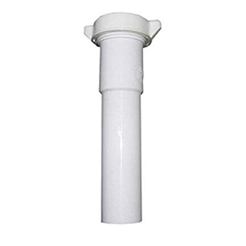 LASCO 03-4321 White Plastic Tubular 1-1/2-Inch by 6-Inch Slip Joint Extension with Nut and Washer - NewNest Australia