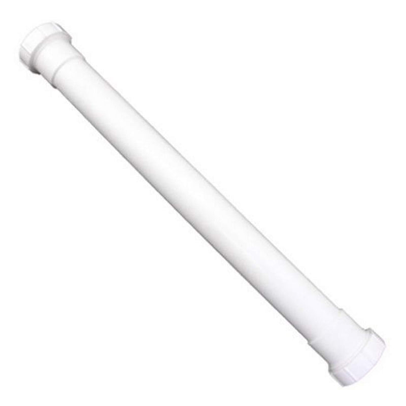 LASCO 03-4327 White Plastic Tubular 1-1/2-Inch by 16-Inch Double Ended Slip Joint Extension - NewNest Australia