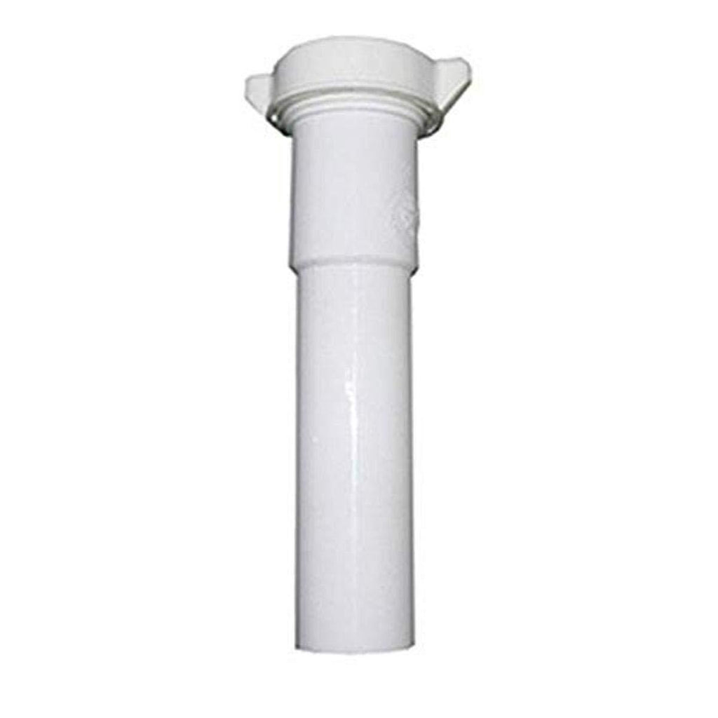 LASCO 03-4341 White Plastic Tubular 1-1/4-Inch by 6-Inch Slip Joint Extension with Nut and Washer - NewNest Australia