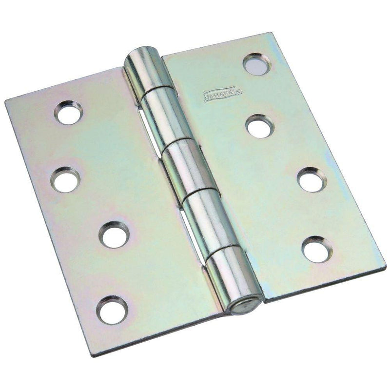 National Hardware N140-723 505BC Non-Removable Pin Hinge in Zinc plated 4 Inch - NewNest Australia