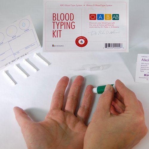 Blood Type Kit - Also Includes: 1 Eldoncard, 1 Lancet, Gauze, Alcohol Wipe, Micropipette - NewNest Australia