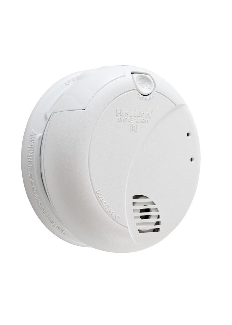 First Alert BRK 7010B Hardwired Smoke Detector with Photoelectric Sensor and Battery Backup , White - NewNest Australia