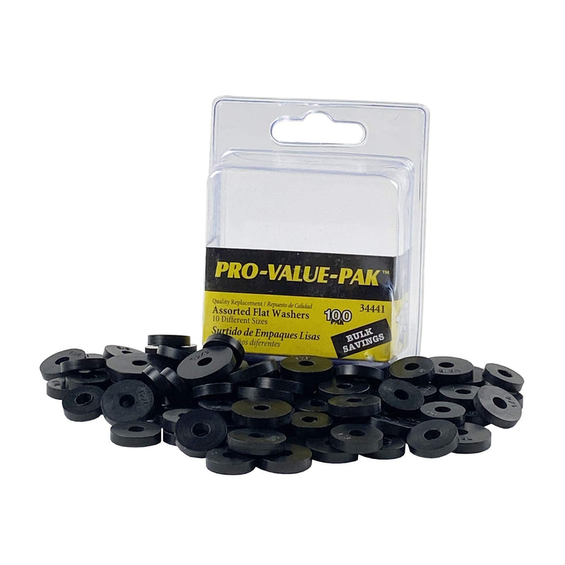 DANCO Assorted Flat Washer PRO Set, Black, 100-Piece (34441) - NewNest Australia