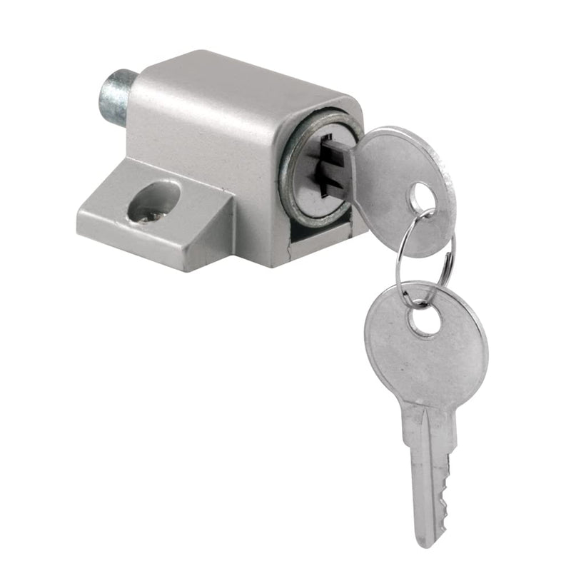 Prime-Line U 9861 Sliding Door Keyed Lock, Push-in – Replace Broken Parts and Add Additional Home Security, Painted Diecast Case, Auminum Finish Aluminum - NewNest Australia