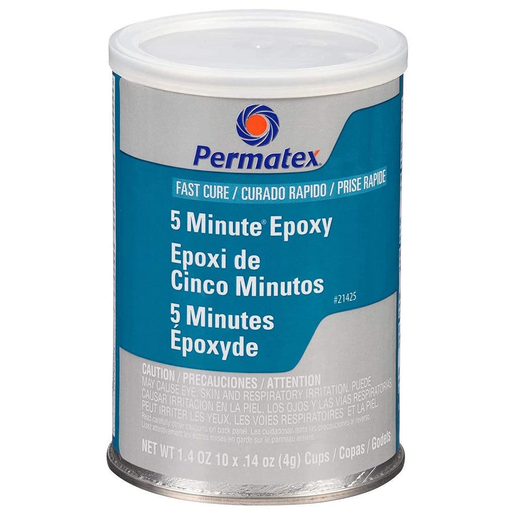 Permatex 21425 Fast Cure Epoxy - Ten 4 g Mixer Cups, 4 Grams - NewNest Australia