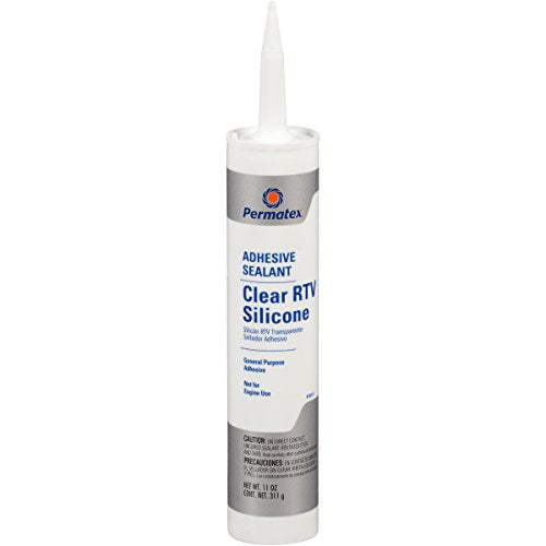 Permatex 80855 Clear RTV Silicone Adhesive Sealant, 11 oz. Pack of 1 11 oz. - NewNest Australia