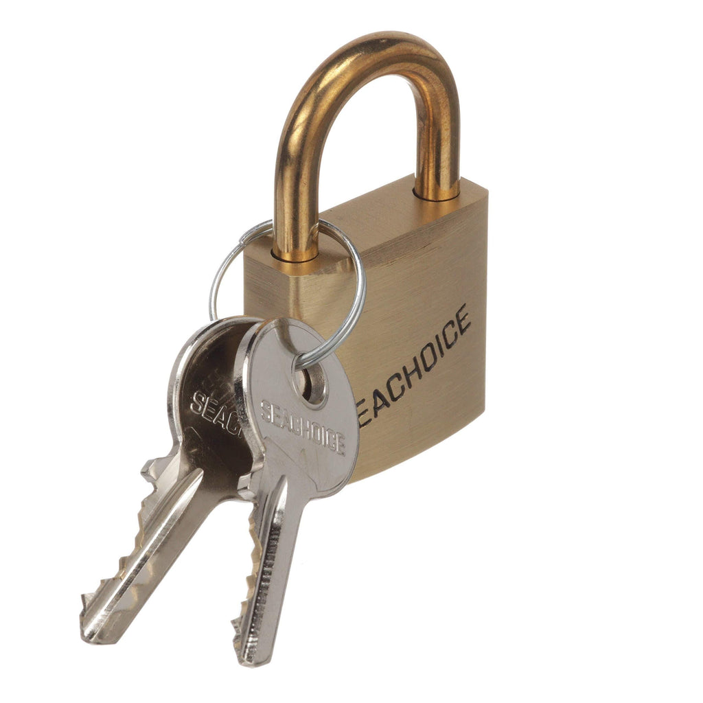 Seachoice 37211 Solid Brass Padlock with Engraved Seachoice Logo – Includes 2 Keys - NewNest Australia