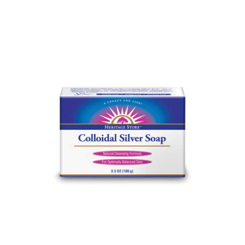 HERITAGE STORE Colloidal Silver Soap, Bar, Rosemary (Carton) | 3.5oz 3.5 Ounce (Pack of 1) - NewNest Australia