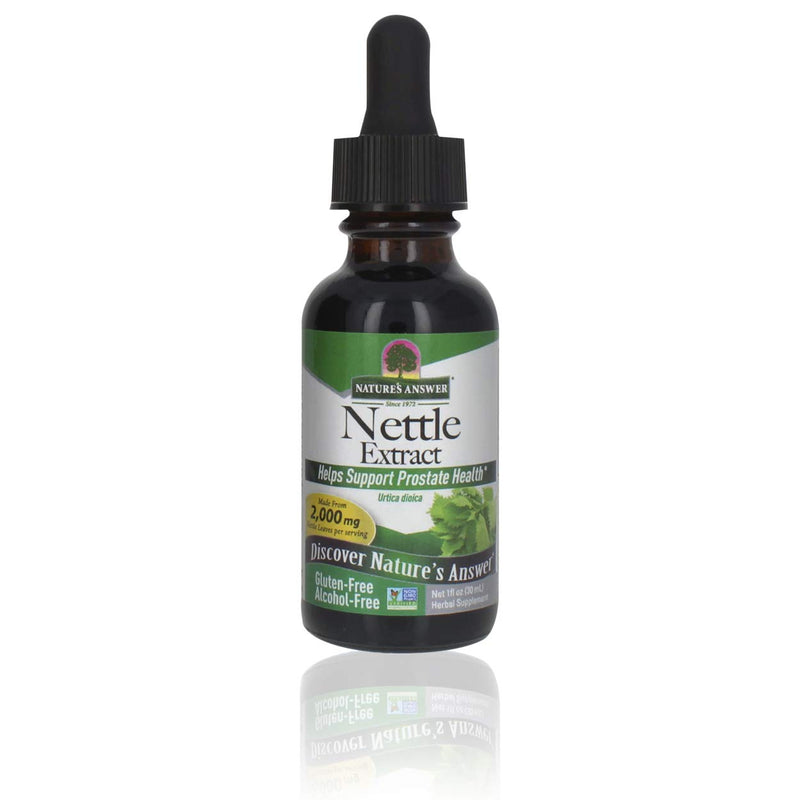 Nature's Answer Nettle Leaf Extract | Concentrated Dark Green Nettle Leaf Herbal Supplement | Non-GMO, Kosher, Gluten-Free, & Alcohol-Free 1oz 1 Fl Oz (Pack of 1) - NewNest Australia