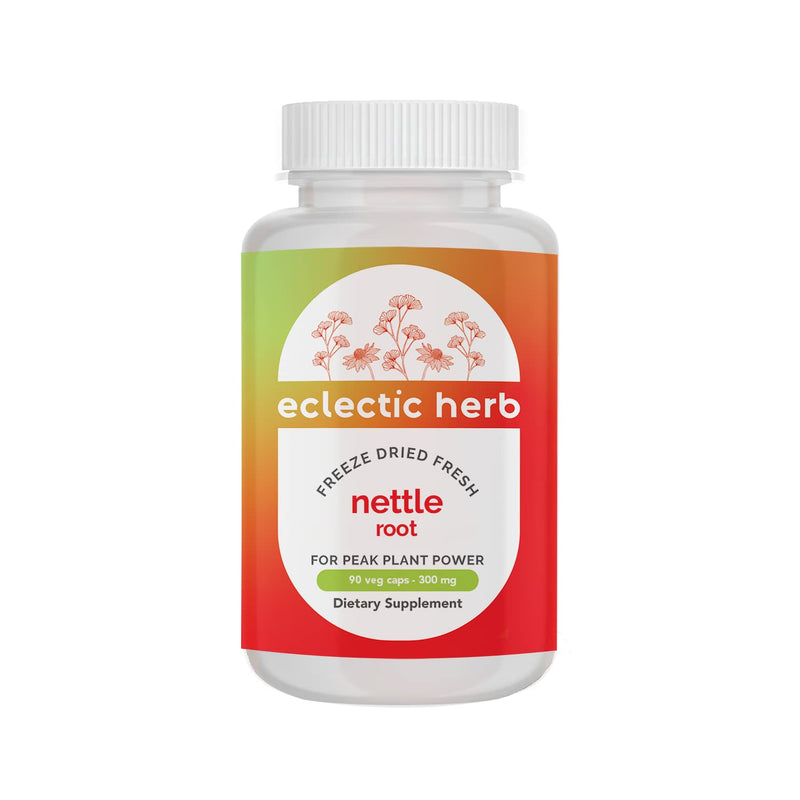 Eclectic Institute Raw Fresh Freeze-Dried Non-GMO Nettle Root | Prostate, Urinary Tract, and Male Support | 90 CT (250 mg) - NewNest Australia