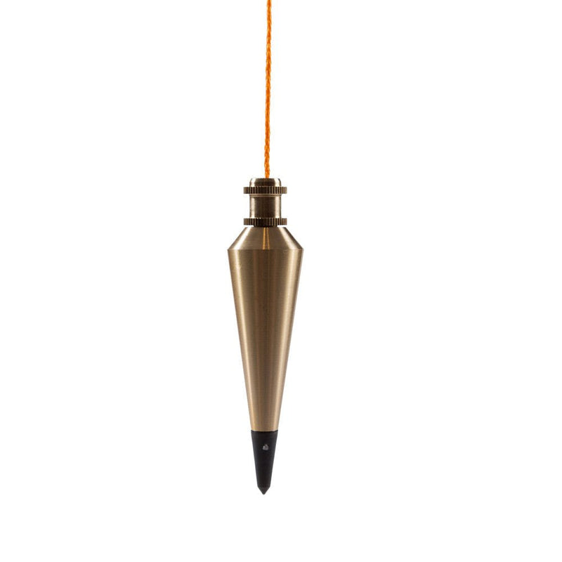 Swanson Tool Co PB008B 8 ounce Brass Plumb Bob with String Brass 8 oz - NewNest Australia