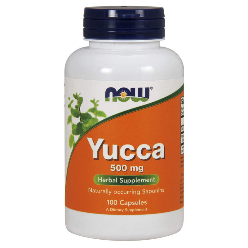 NOW Supplements, Yucca (Yucca spp.) 500 mg, 4:1 Concentrate, Herbal Supplement, 100 Capsules - NewNest Australia