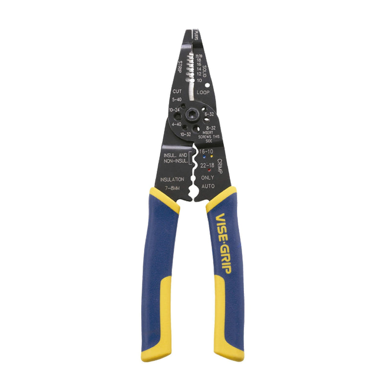 IRWIN VISE-GRIP Wire Stripping Tool / Wire Cutter, 8-Inch (2078309) Multicolor - NewNest Australia