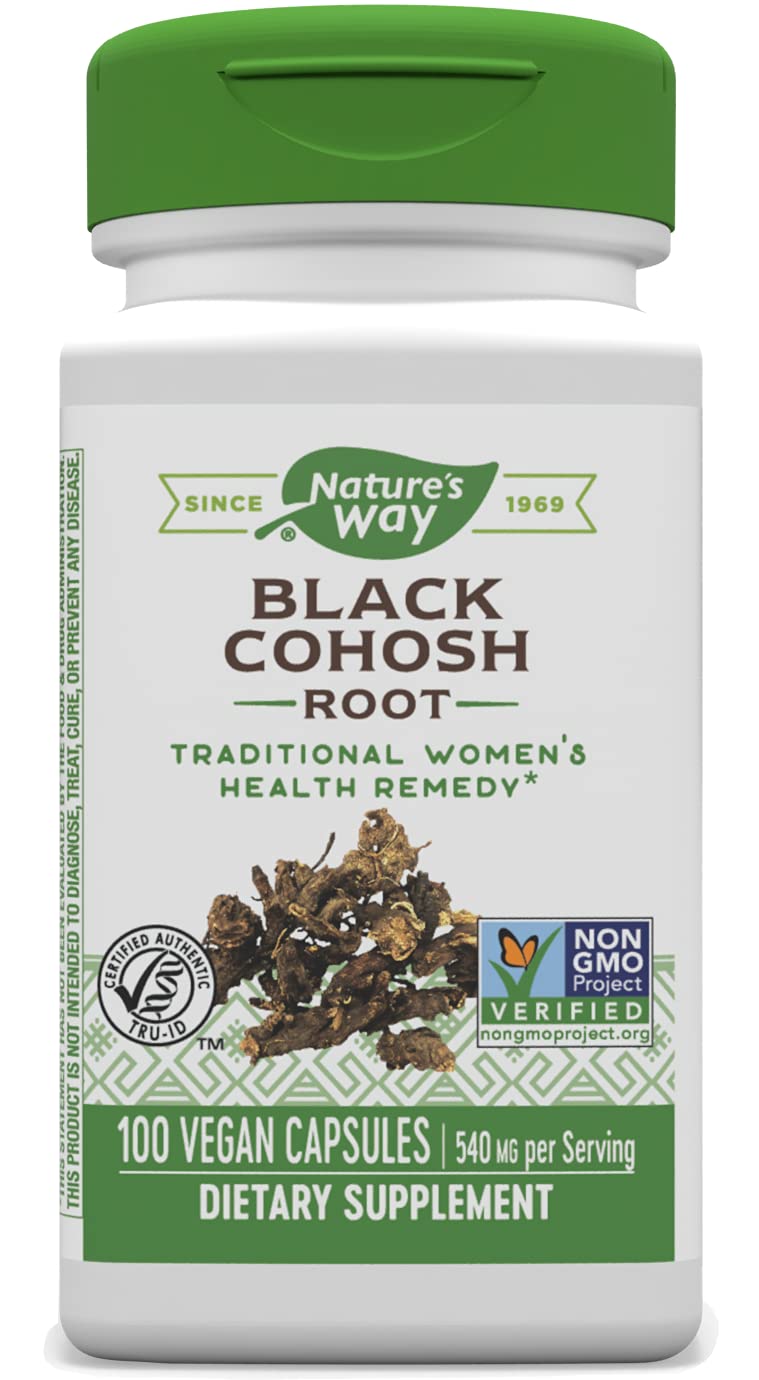 Nature's Way Black Cohosh Root 540 mg, 100 Vegetarian Capsules - NewNest Australia