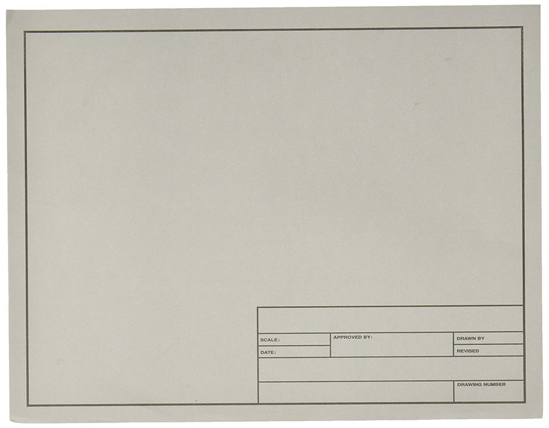 Clearprint Vellum Sheets with Engineer Title Block, 8.5x11 Inches, 16 lb., 60 GSM, 1000H 100% Cotton, 10 Sheets/Pack, Translucent White (10221210) 8.5 x 11 Inches/10 sheets - NewNest Australia