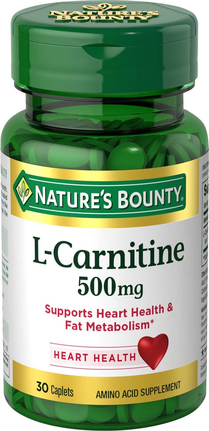 Nature's Bounty L-Carnitine 500 mg, 30 Tablets - NewNest Australia