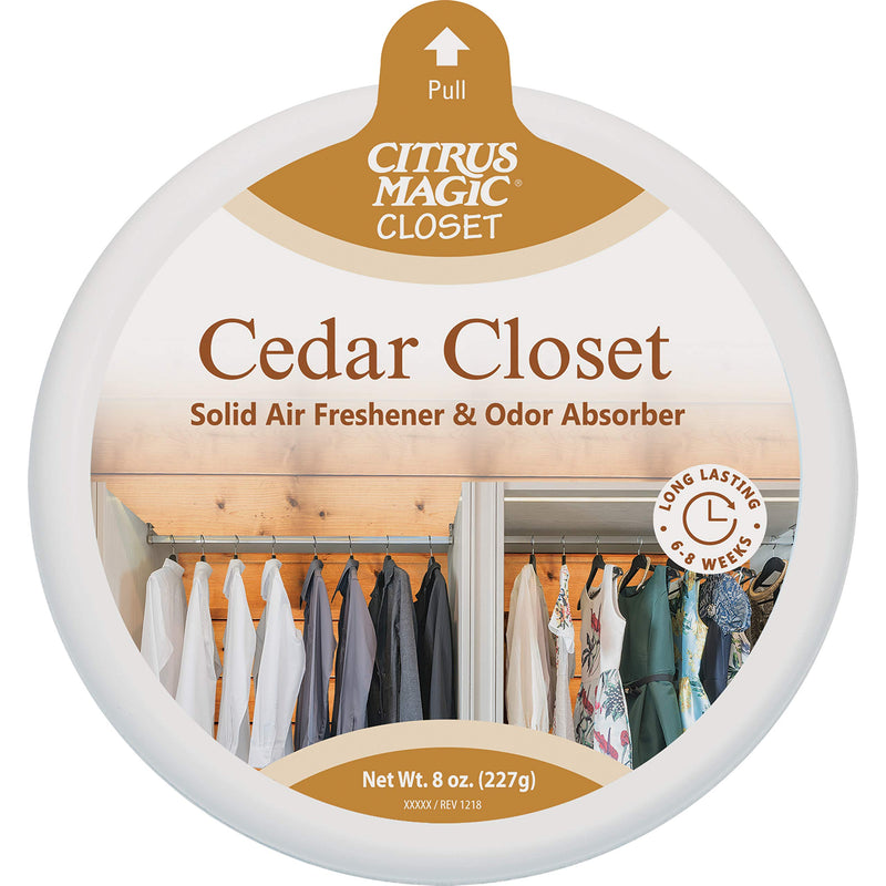 Citrus Magic For Closets Odor Absorbing Solid Air Freshener, Cedar Closet, 8-Ounce Pack of 1 - NewNest Australia
