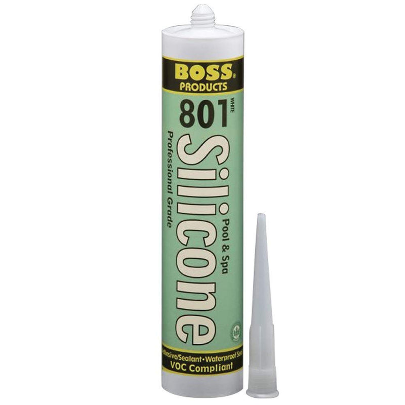 BOSS 02505WH10 801 Neutral Cure Silicone Adhesive, White, 10.3-Ounce - NewNest Australia