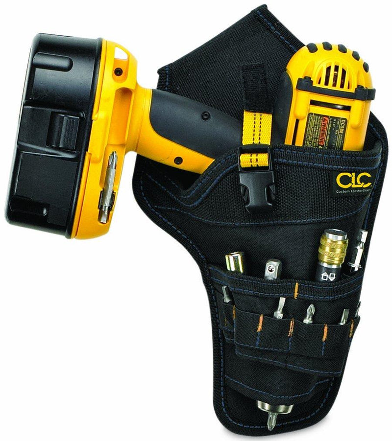 CLC Custom Leathercraft 5023 Deluxe Cordless Poly Drill Holster, Black - NewNest Australia