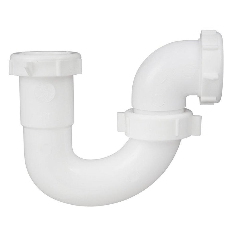 Keeney 600K 1-1/2-Inch or 1-1/4-Inch by 1-1/2-Inch Sink Trap with Slip Joint Elbow, White - NewNest Australia