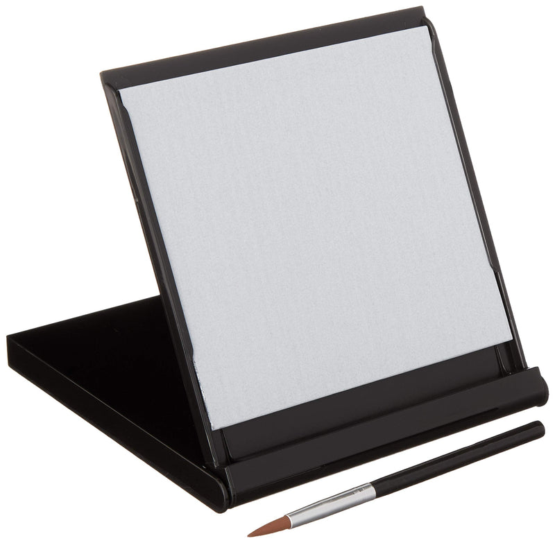 Mini Buddha Board Art Set: Water Drawing Writing Board w/ Mini Water Brush for Mindfulness & Meditation – Zen Based Drawing Board - Painting & Art Supplies – Ideal Relaxation Gifts (5” x 5”, Black) - NewNest Australia