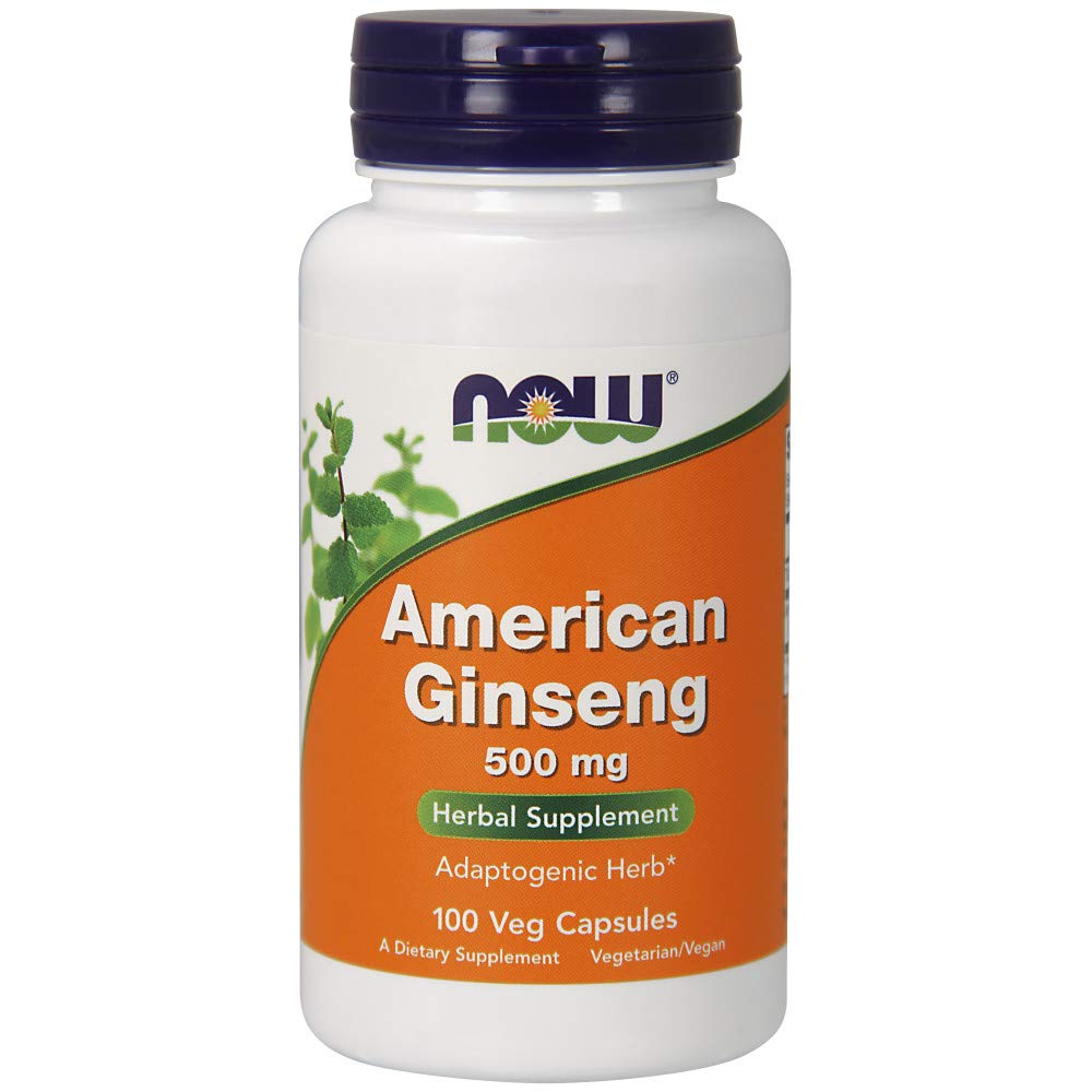 NOW Supplements, American Ginseng (Panax quinquefolius)500 mg, 100 Veg Capsules - NewNest Australia