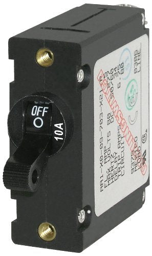 Blue Sea Systems A-Series Toggle Single Pole Circuit Breakers Black 10a - NewNest Australia
