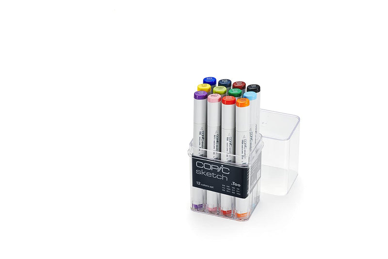 Copic Alcohol Sketch Marker Set, 12, Basic Colors Count - NewNest Australia
