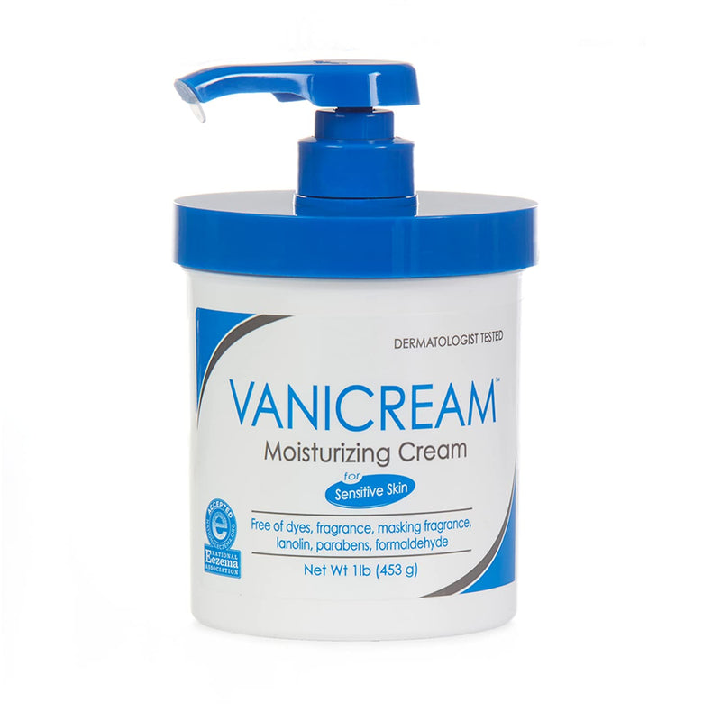 Vanicream Moisturizing Skin Cream with Pump Dispenser - 16 fl oz (1 lb) - Moisturizer Formulated Without Common Irritants for Those with Sensitive Skin Fragrance Free 16 Ounce with Pump - NewNest Australia