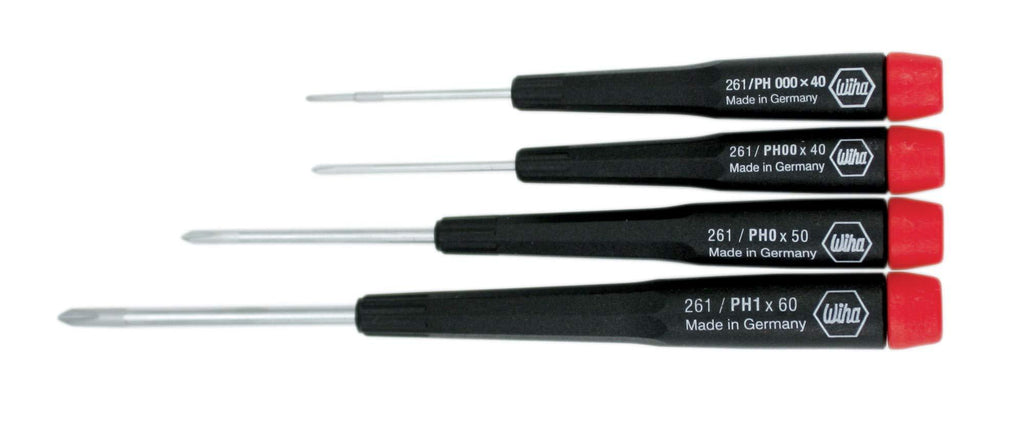 Wiha 26194 Screwdriver Set, Phillips With Precision Handles, 4 Piece Pack 1 - NewNest Australia