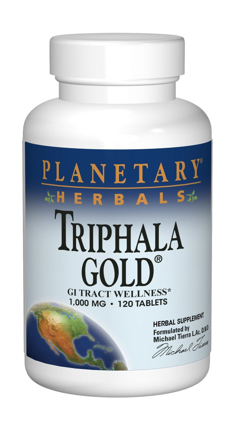 Planetary Herbals Triphala Gold 1000mg Extra Strength Ayurvedic - 120 Tablets - NewNest Australia