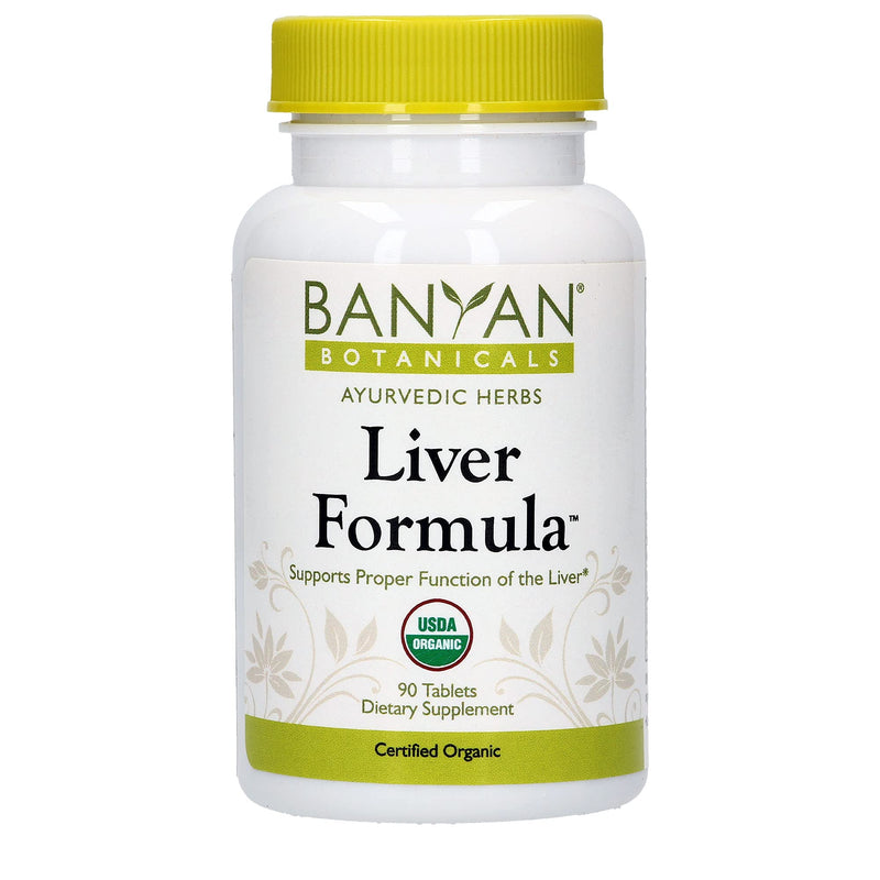 Banyan Botanicals Liver Formula - USDA Organic, 90 Tablets - Cleansing Bitter Herbs to Detoxify The Liver & Gallbladder* - NewNest Australia