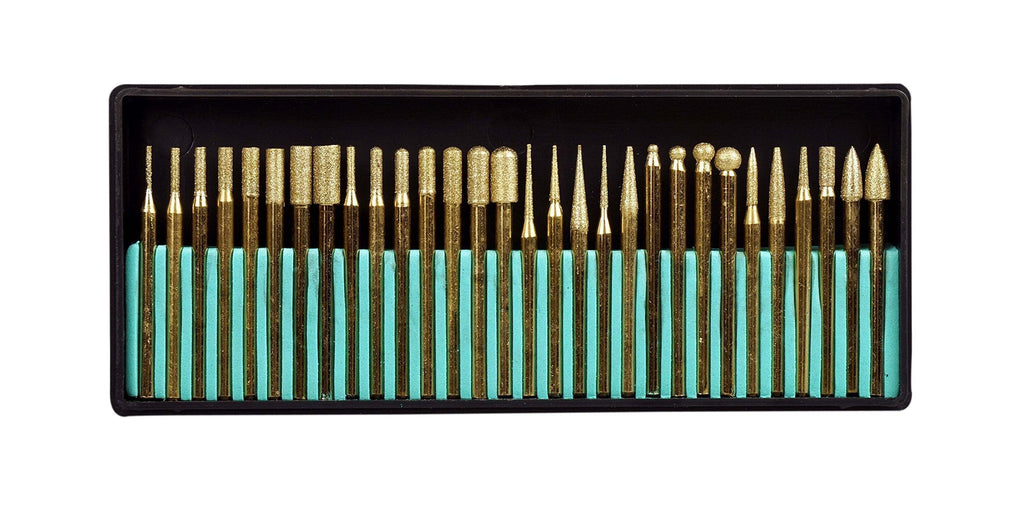 SE 30-Piece Set of Titanium-Coated Diamond Burrs, Grits 120-150 - 82331TF 1 Pounds - NewNest Australia