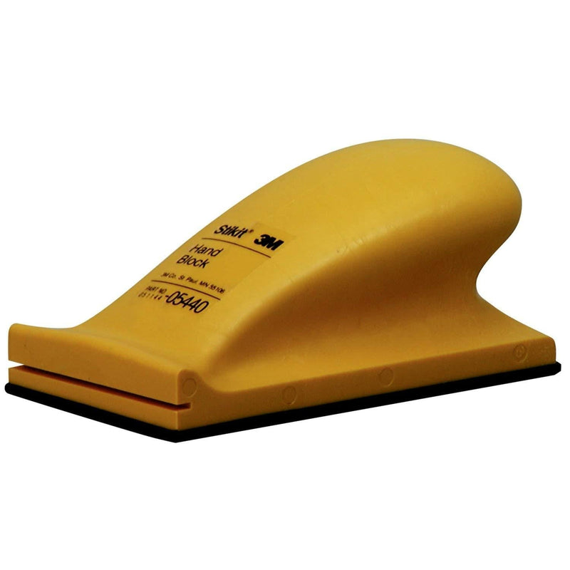 3M Stikit Hand Block - Hand Sanding Block - Hard Density - For Adhesive Backed Sanding Sheets and Rolls - Yellow Sanding Block - 2.75" x 5" - 5440 - NewNest Australia