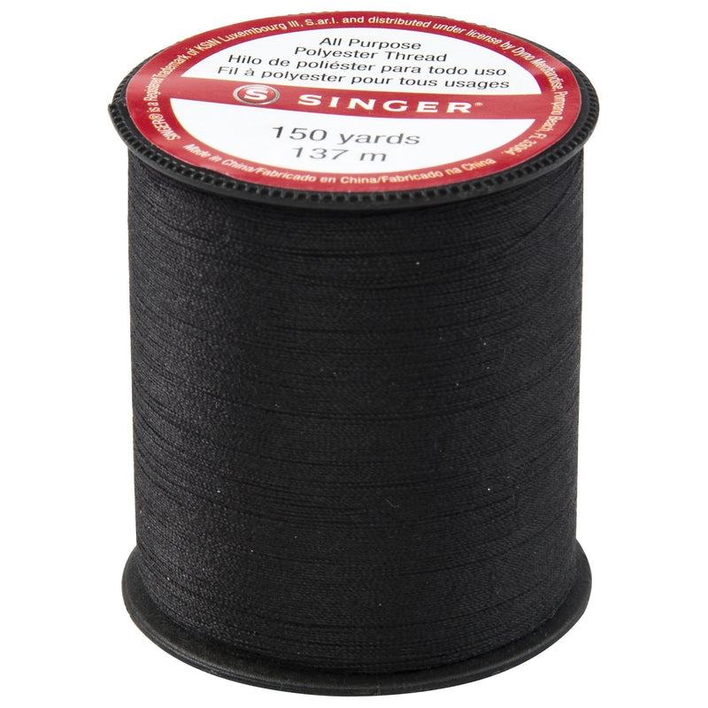 SINGER60110All Purpose Polyester Thread, 150 yards, Black 1- Pack - NewNest Australia