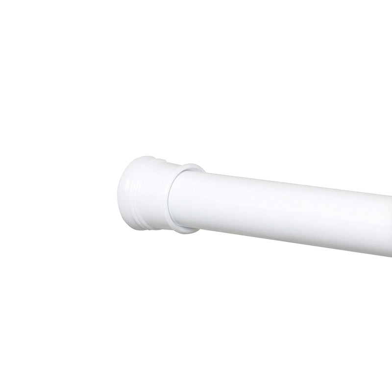 Zenna Home 604W Adjustable Curtain Tension Shower Rod, 36"-60", White - NewNest Australia